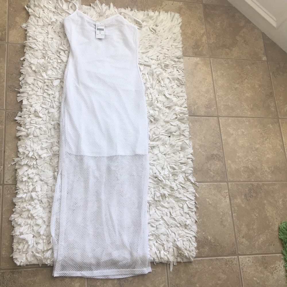 New White fishnet dress from Fashion Nova - Picture 4 of 5